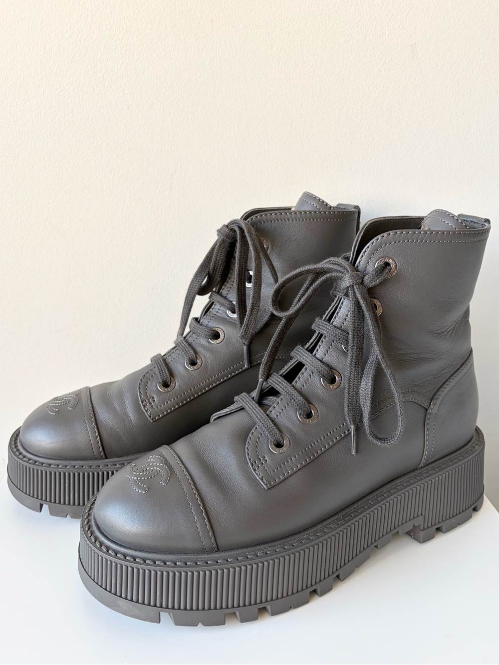 Chanel Combat Boots